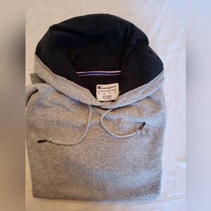 Champion Gray and Black Hoodie